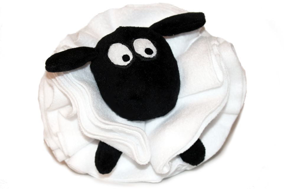 Мягкая игрушка для собак с пищалкой пончик